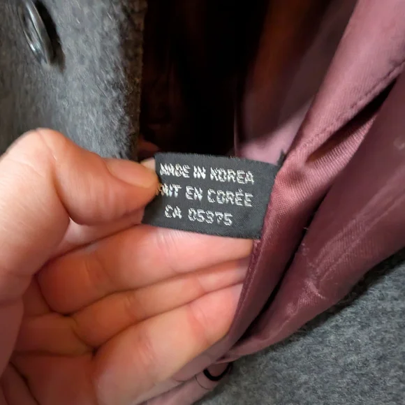 Gray Men's Cashmere-wool Coat - Picture 7 of 9